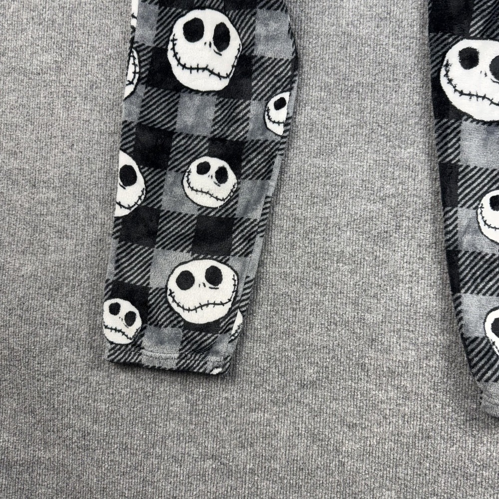 Disney Jack Skellington Nightmare Before Xmas Onepiece Pajamas Juniors XL Fleece - Picture 5 of 9